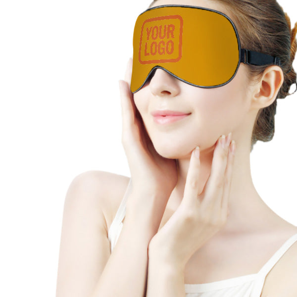 Maßgeschneidertes Gelb Orange Schlafmaske