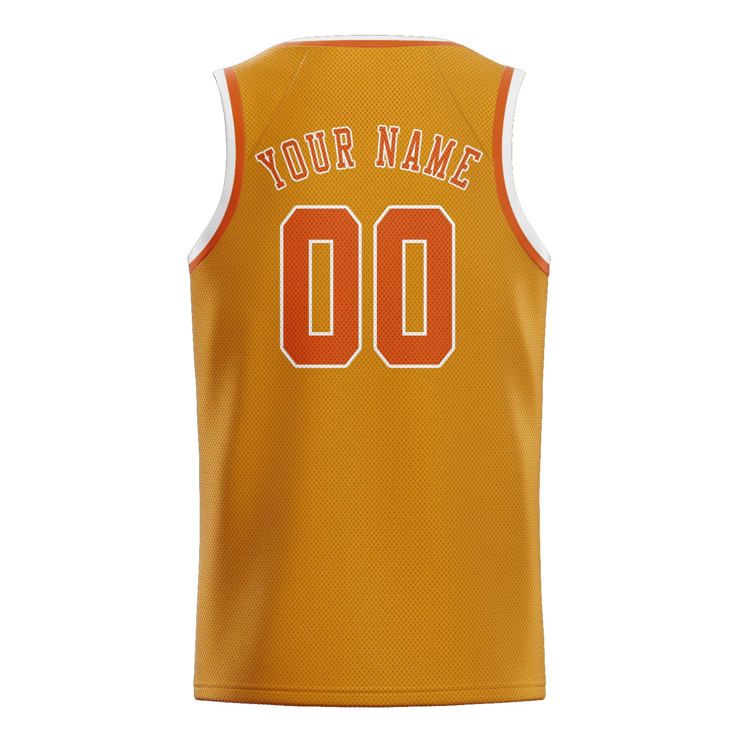 Benutzerdefiniertes Professionelles Gelb Orange Basketballtrikot