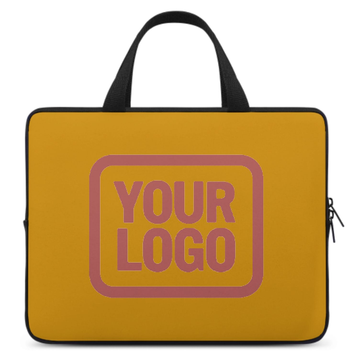 Borsa per laptop personalizzata con rosa gialla e rame