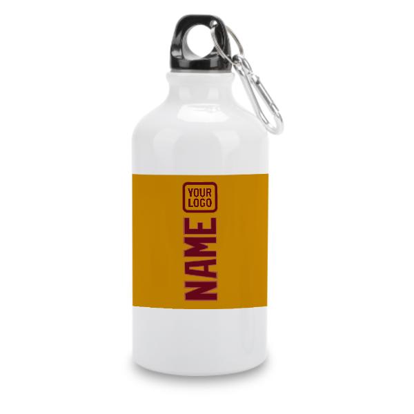 Maßgeschneidertes Gelb Karmesinrot Sportflasche