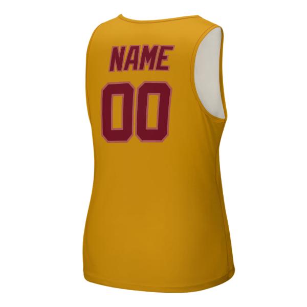 Maßgeschneidertes Gelb Karmesinrot Herren Tanktop