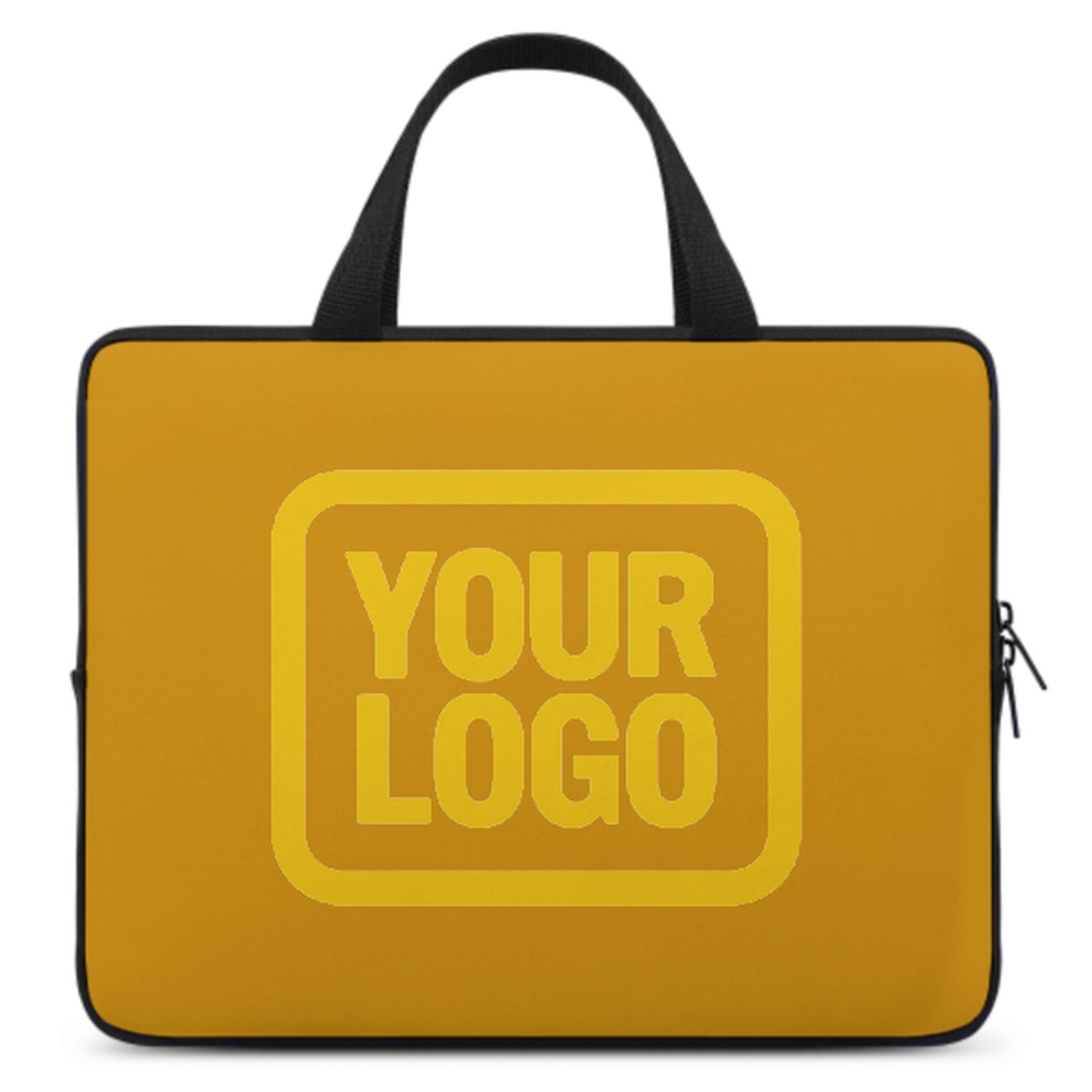 Borsa per laptop personalizzata in oro giallo