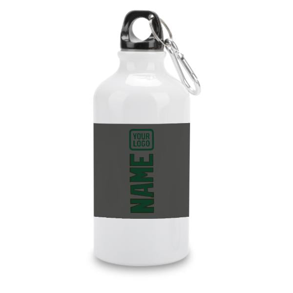 Maßgeschneidertes Dunkelgrau Moosgrün Sportflasche