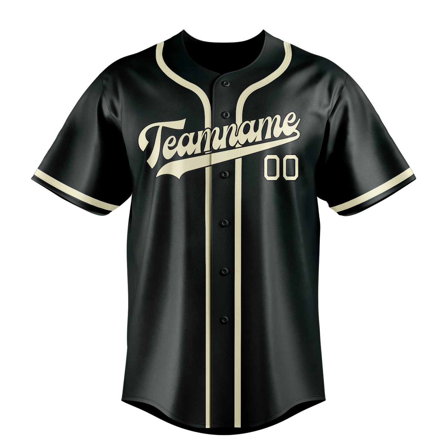 Benutzerdefiniertes Professionelles Dunkelgrau Beige Baseballtrikot