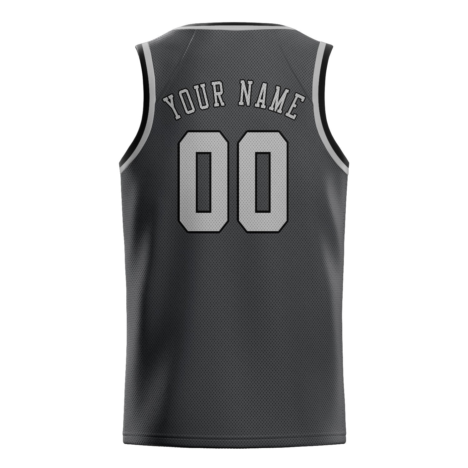 Benutzerdefiniertes Professionelles Dunkelgrau Grau Basketballtrikot