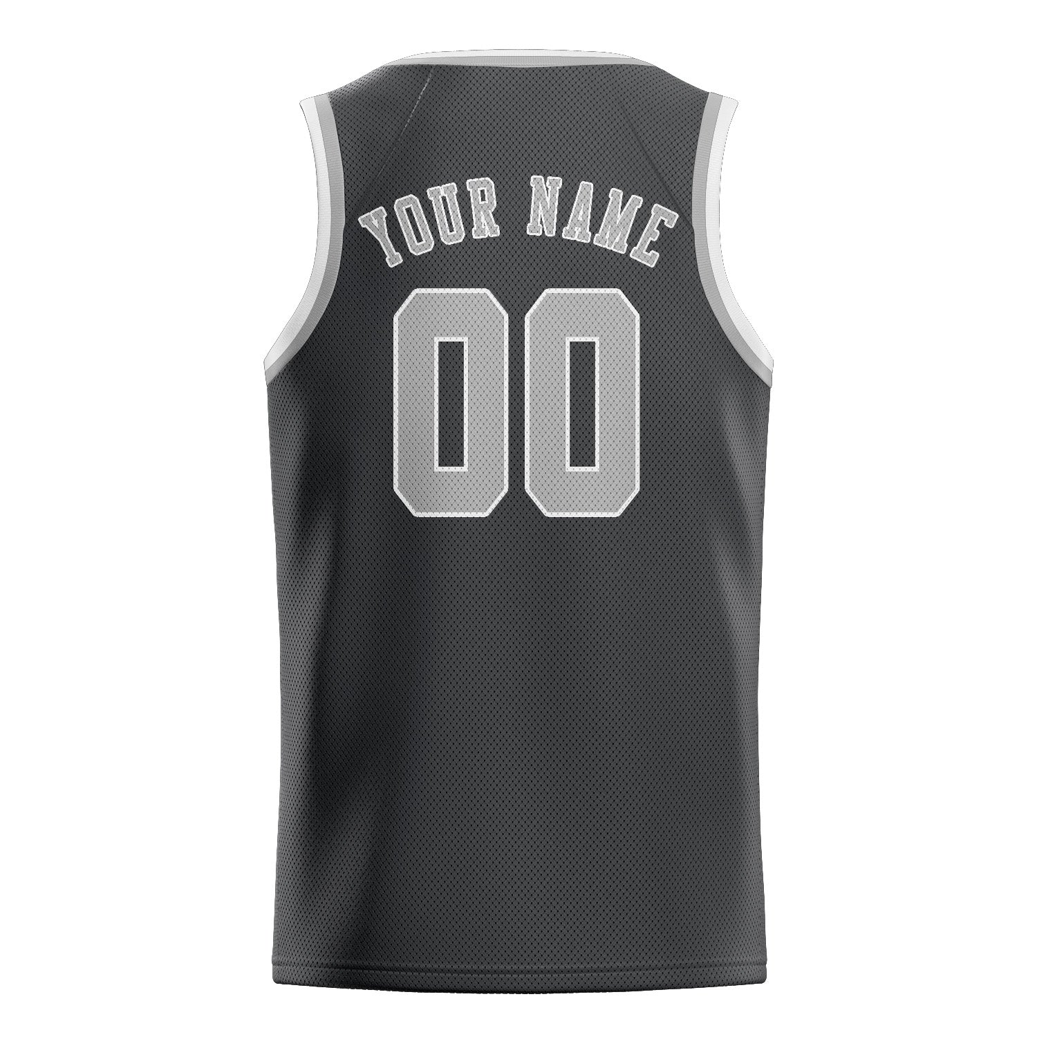 Benutzerdefiniertes Professionelles Dunkelgrau Grau Basketballtrikot