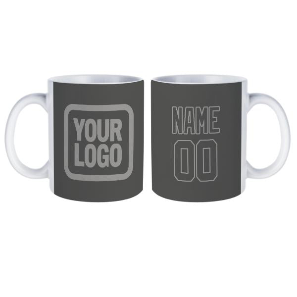 Tazza personalizzata grigio scuro grigio scuro