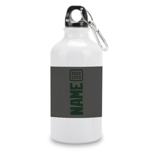 Maßgeschneidertes Dunkelgrau Tannengrün Sportflasche