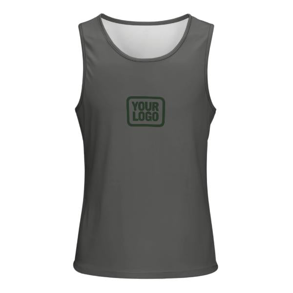 Maßgeschneidertes Dunkelgrau Tannengrün Herren Tanktop