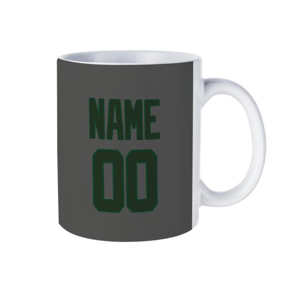 Tazza personalizzata in verde abete grigio scuro