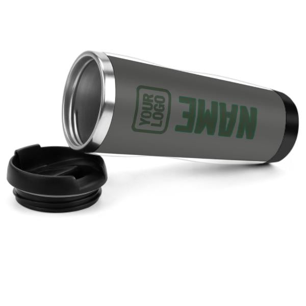 Tazza in acciaio inossidabile grigio scuro verde abete realizzata su misura