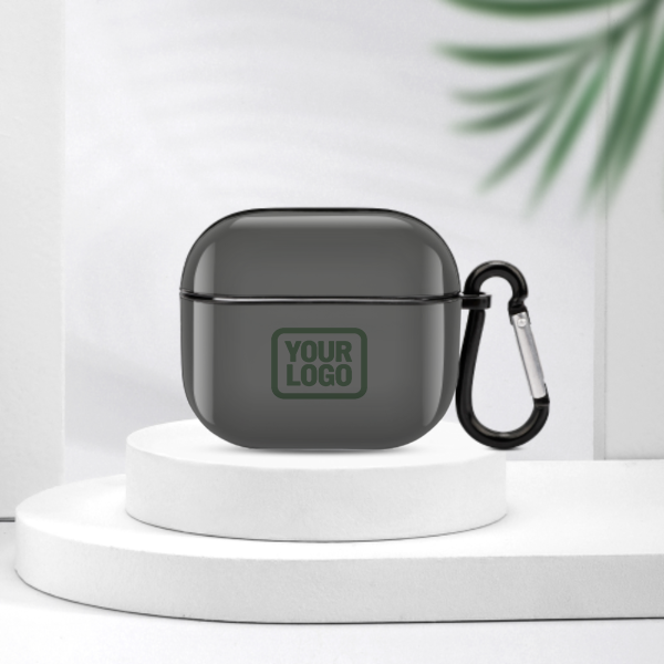 Maßgeschneidertes Dunkelgrau Tannengrün AirPods-Hülle (3. Generation)