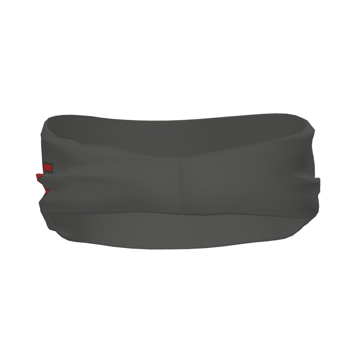 Maßgeschneidertes Dunkelgrau Rot Sport Stirnband