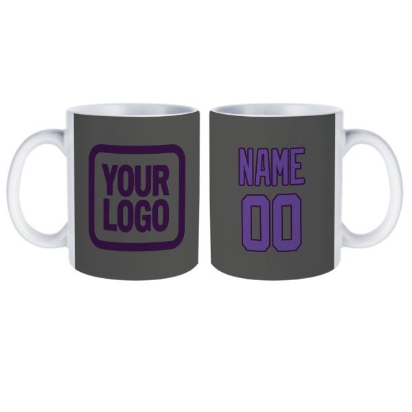 Tazza personalizzata grigio scuro lavanda