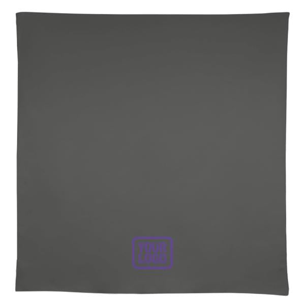 Tovaglia quadrata grigio scuro viola su misura