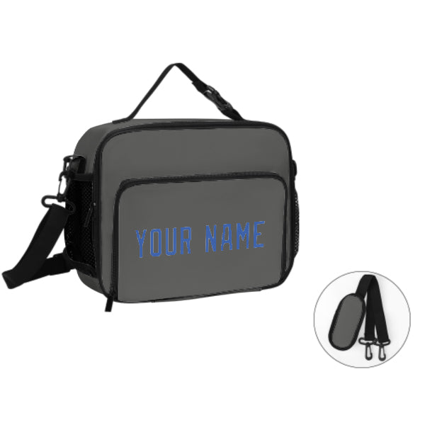 Maßgeschneidertes Dunkelgrau Sky Blue Lunch-Tasche