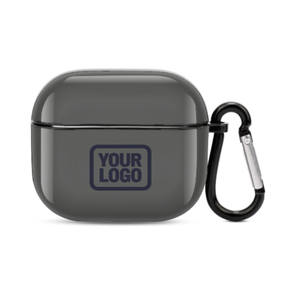 Maßgeschneidertes Dunkelgrau Stahlblau AirPods-Hülle (3. Generation)