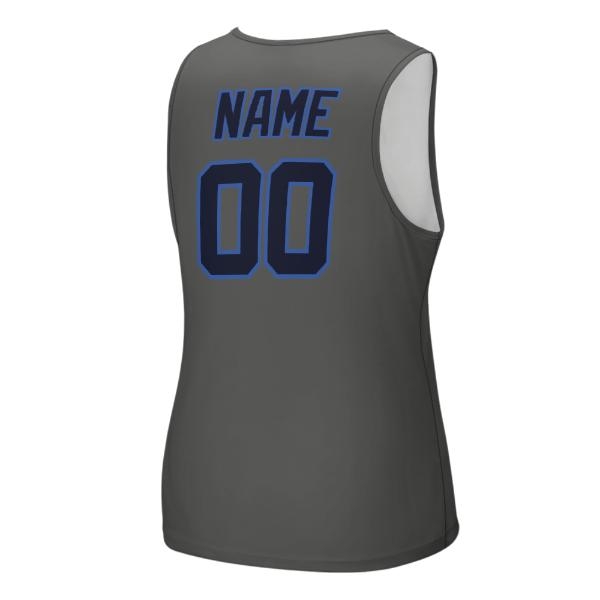 Maßgeschneidertes Dunkelgrau Stahlblau Herren Tanktop