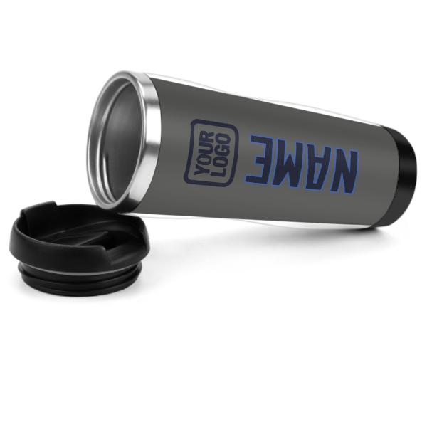 Tazza personalizzata in acciaio inossidabile blu acciaio grigio scuro