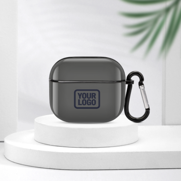 Maßgeschneidertes Dunkelgrau Stahlblau AirPods-Hülle (3. Generation)
