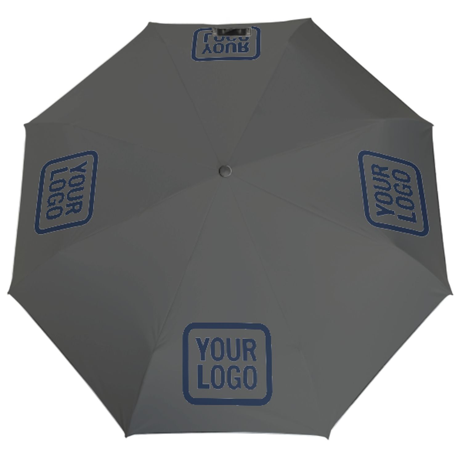 Maßgeschneidertes Dunkelgrau Marineblau Automatik-Regenschirm