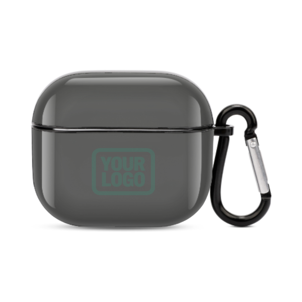Maßgeschneidertes Dunkelgrau Blaugrün AirPods-Hülle (3. Generation)