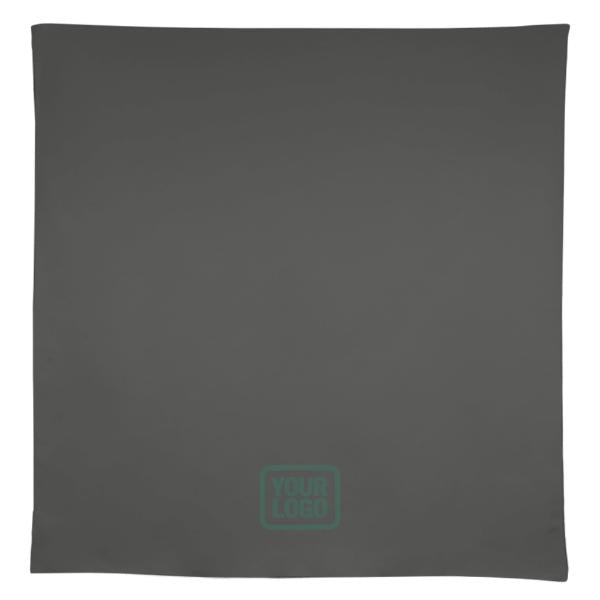 Tovaglia quadrata blu navy grigio scuro su misura