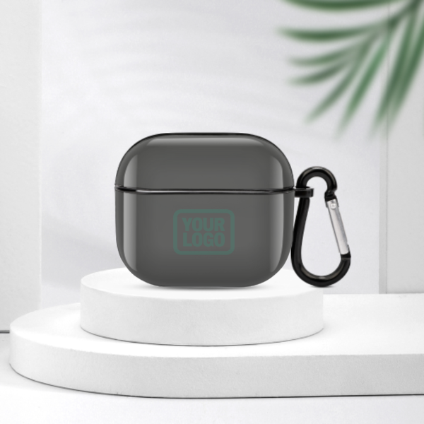 Maßgeschneidertes Dunkelgrau Blaugrün AirPods-Hülle (3. Generation)