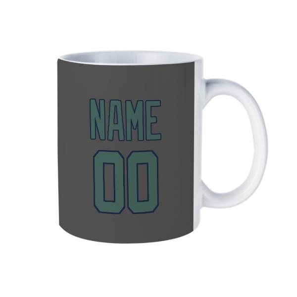Tazza personalizzata grigio scuro verde acqua