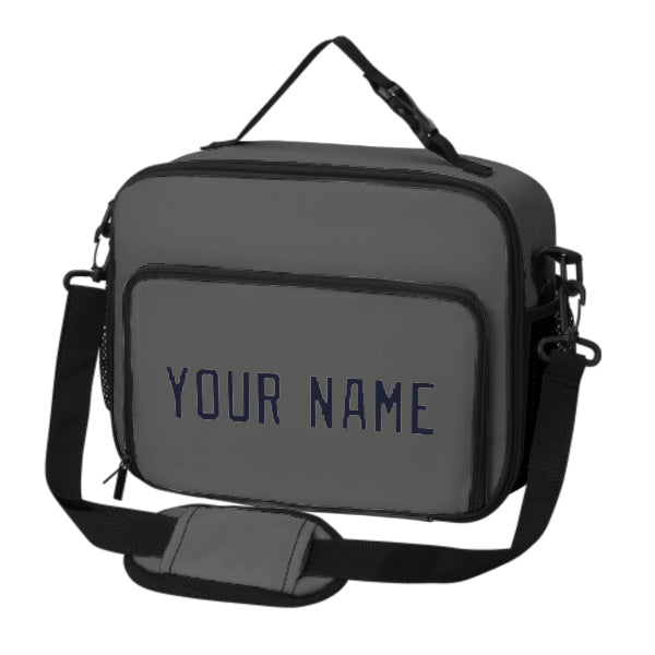 Maßgeschneidertes Dunkelgrau Navy Lunch-Tasche