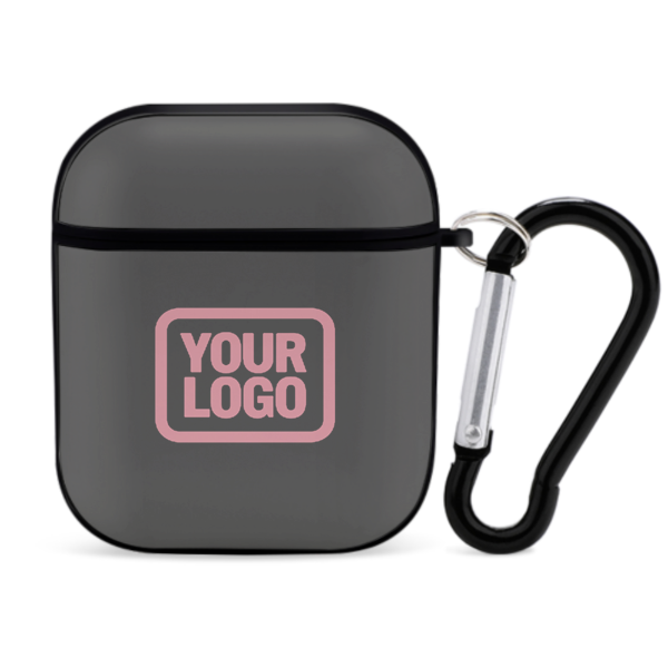 Maßgeschneidertes Dunkelgrau Rosa AirPods-Hülle