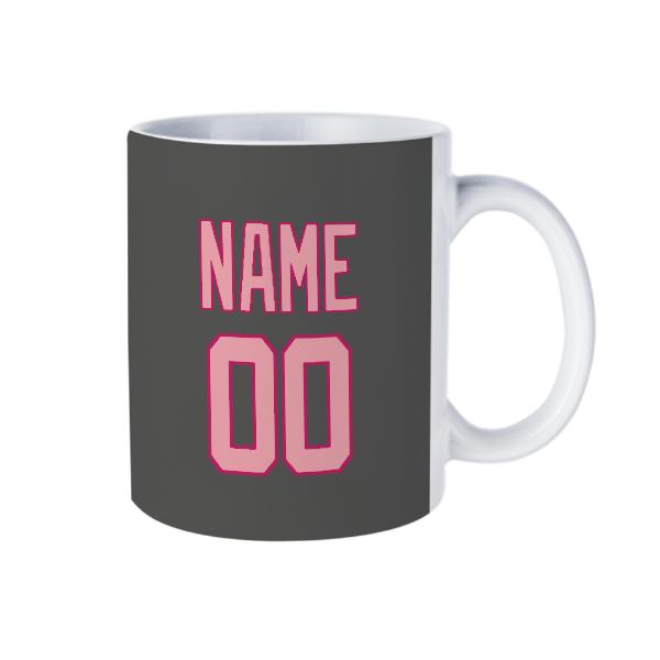 Tazza personalizzata grigio scuro rosa