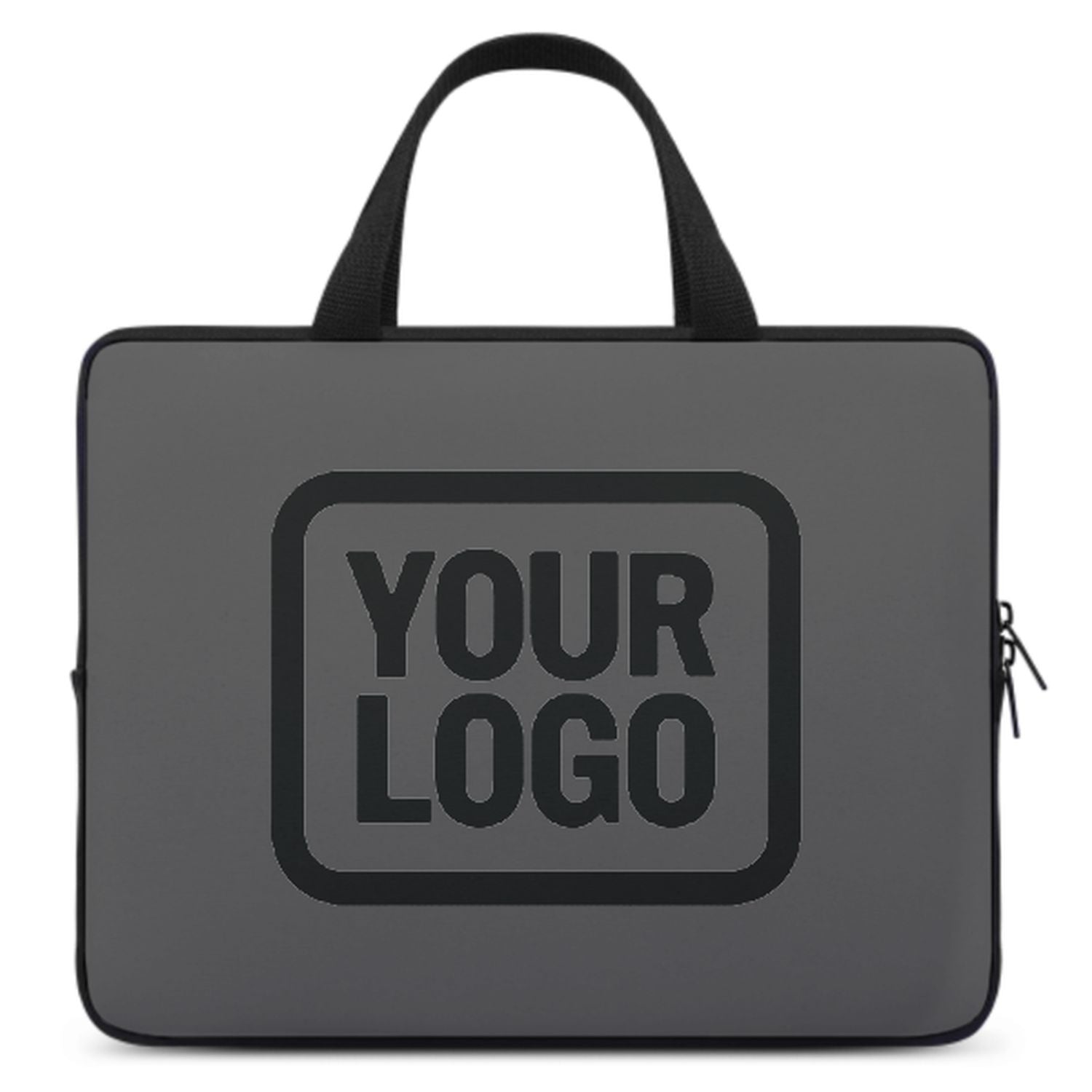 Maßgeschneidertes Dunkelgrau Black Laptop Tasche