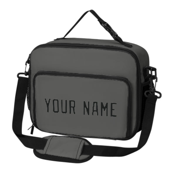 Maßgeschneidertes Dunkelgrau Black Lunch-Tasche