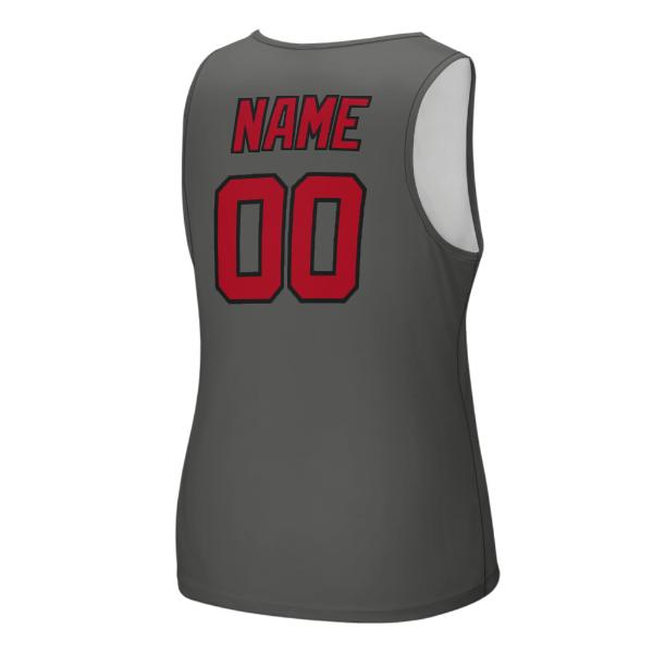 Maßgeschneidertes Dunkelgrau Rot Herren Tanktop