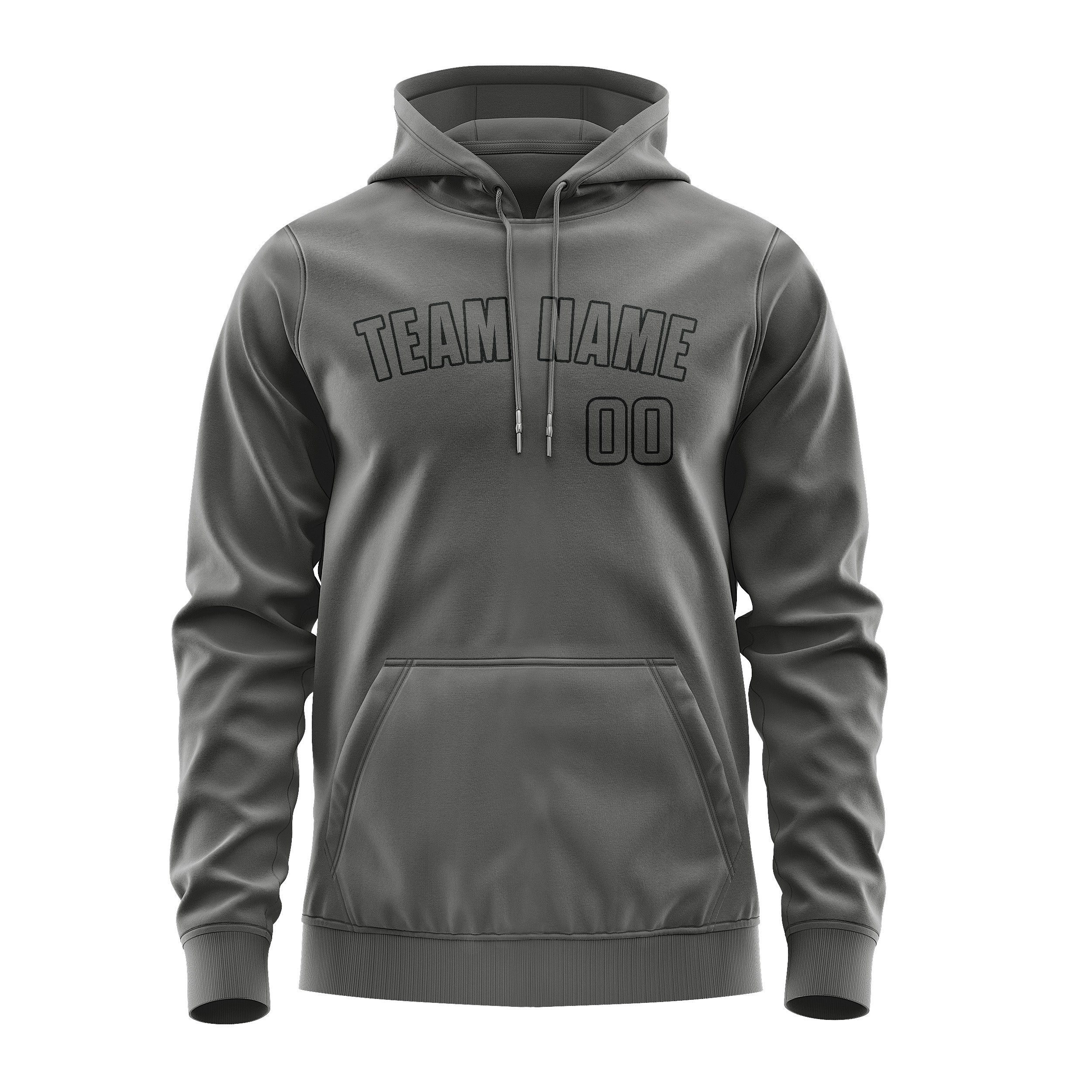 Maßgeschneidertes Dunkelgrau Dunkelgrau Hoodie