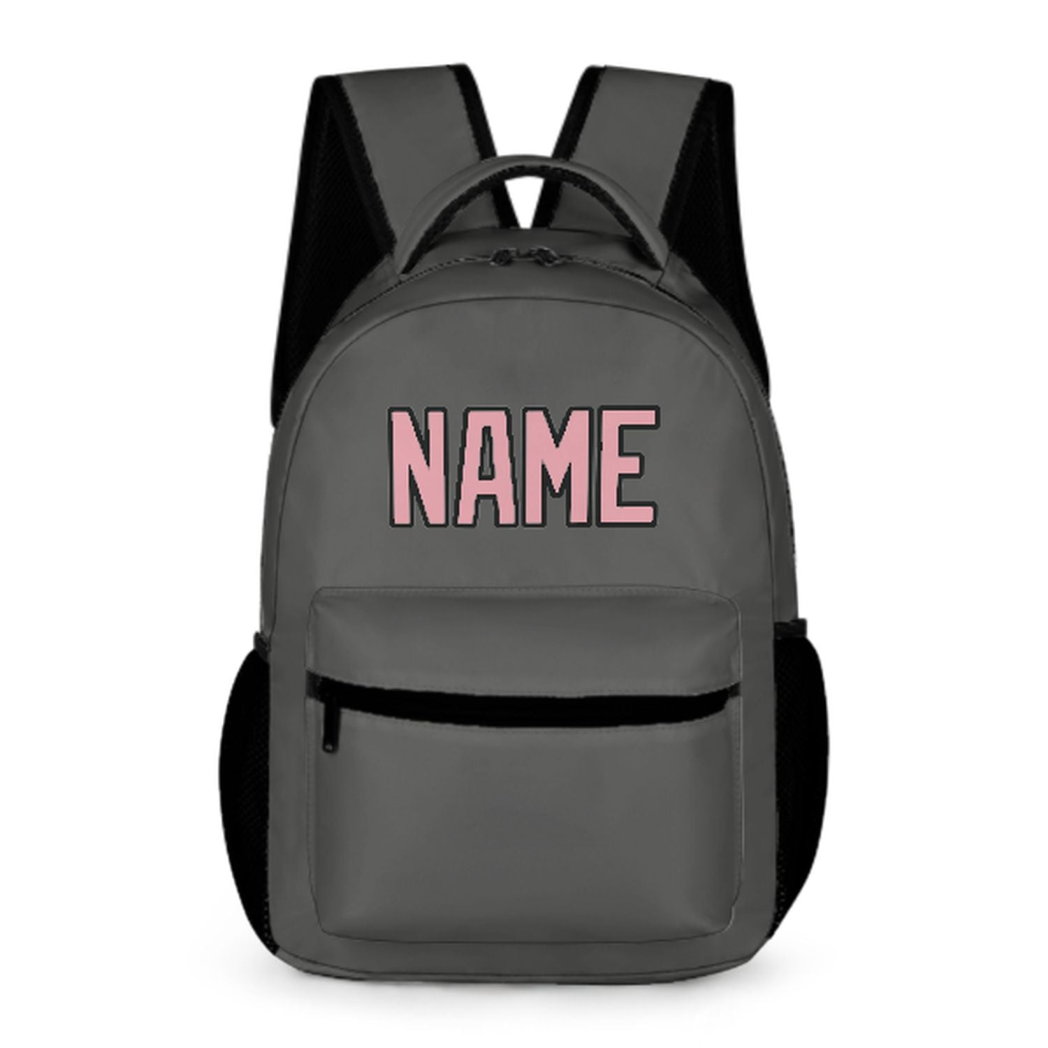 Maßgeschneidertes Dunkelgrau Rosa Kinderrucksack