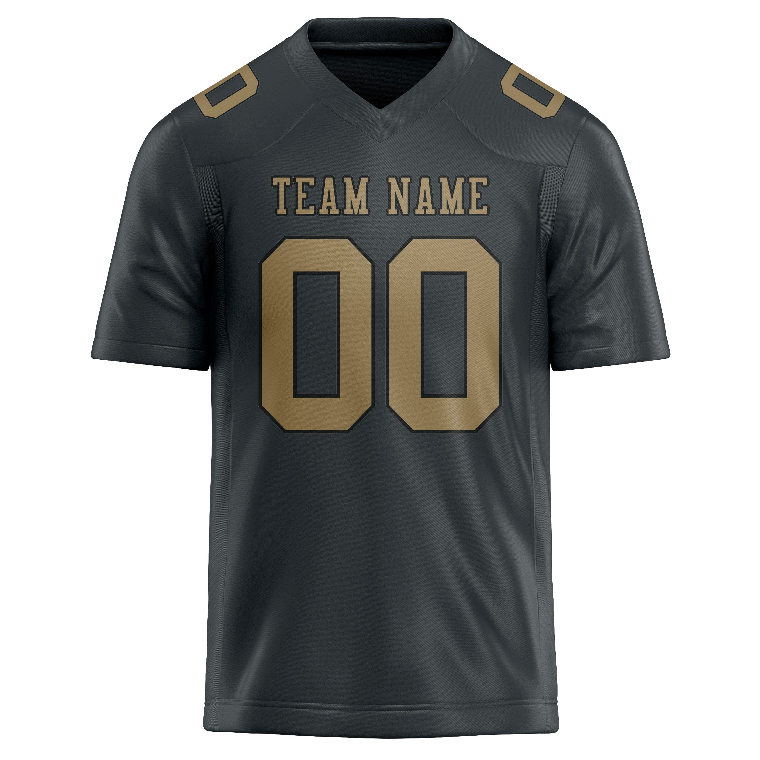 Maßgeschneidertes Professionelles Dunkelgrau Hellkhaki Rugbytrikot