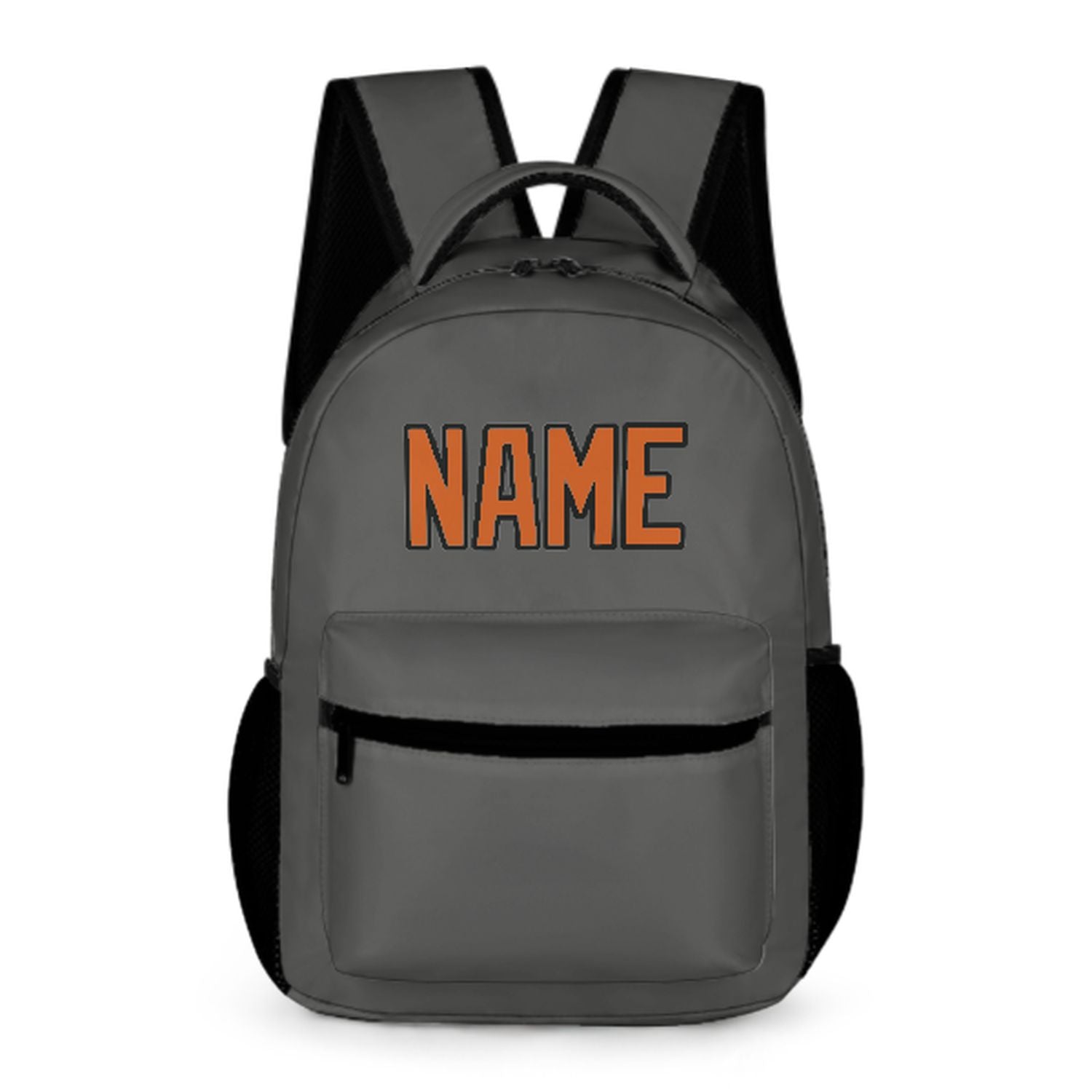 Maßgeschneidertes Dunkelgrau Orange Kinderrucksack