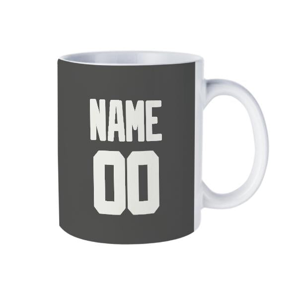 Tazza personalizzata grigio scuro bianca