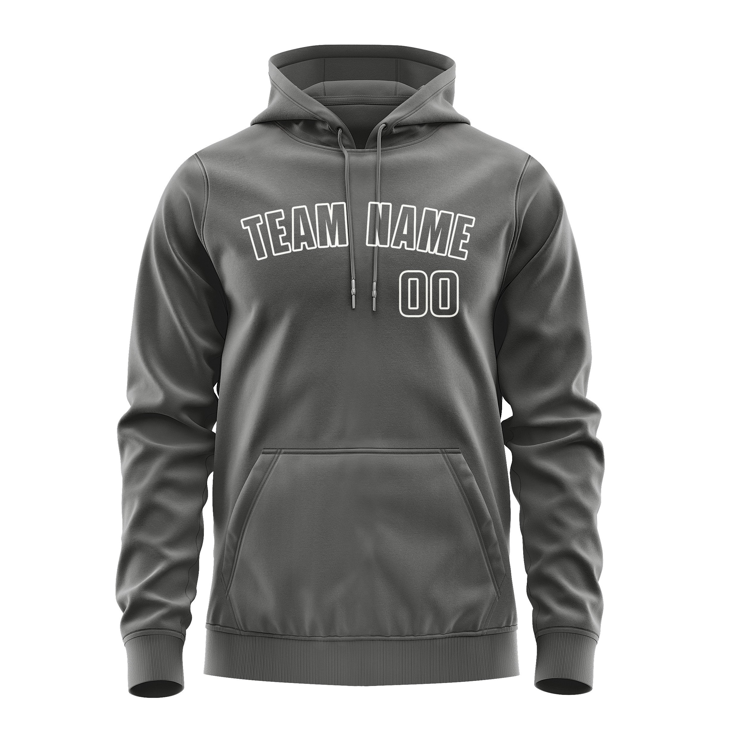 Maßgeschneidertes Dunkelgrau Dunkelgrau Hoodie