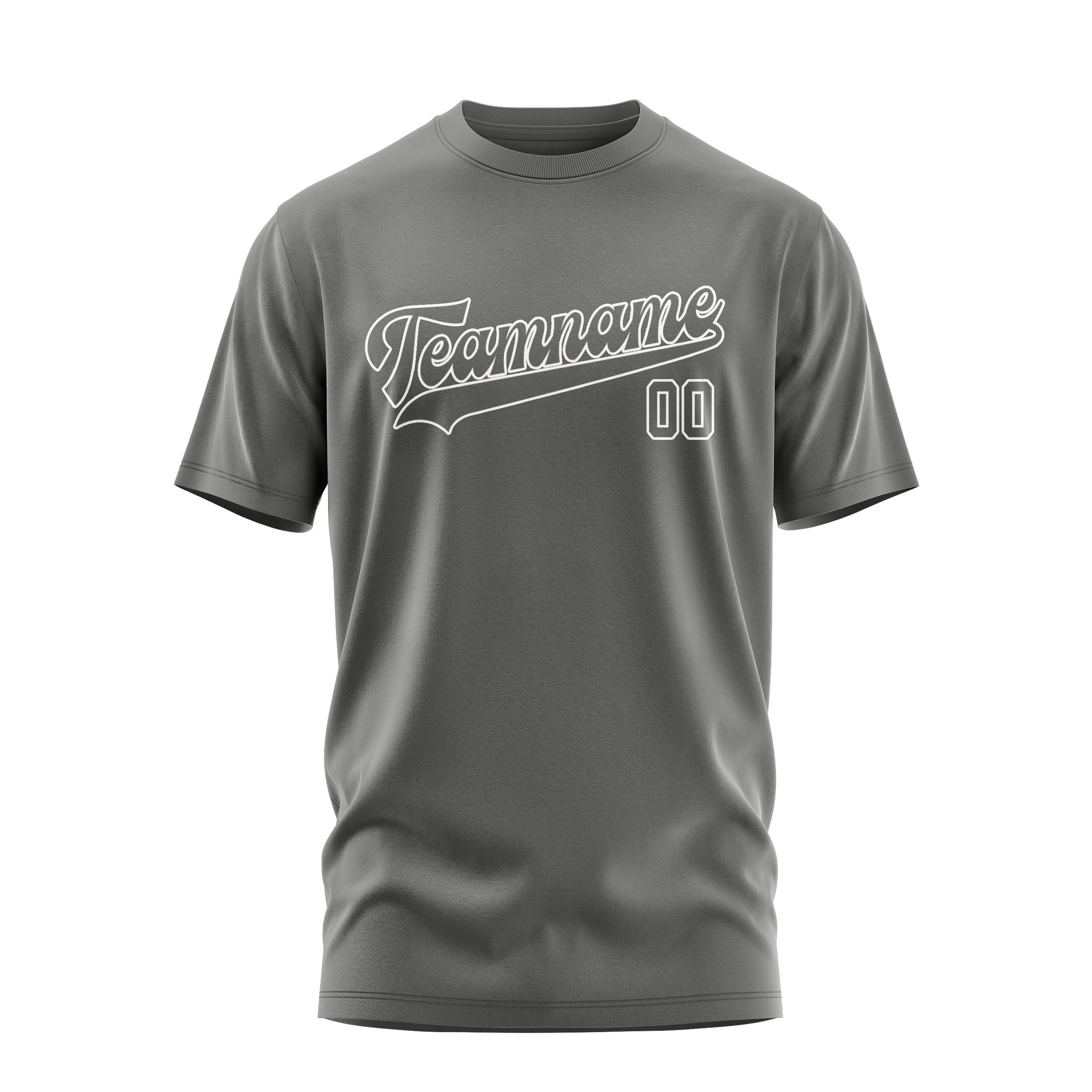Maßgeschneidertes Dunkelgrau Dunkelgrau T-Shirt