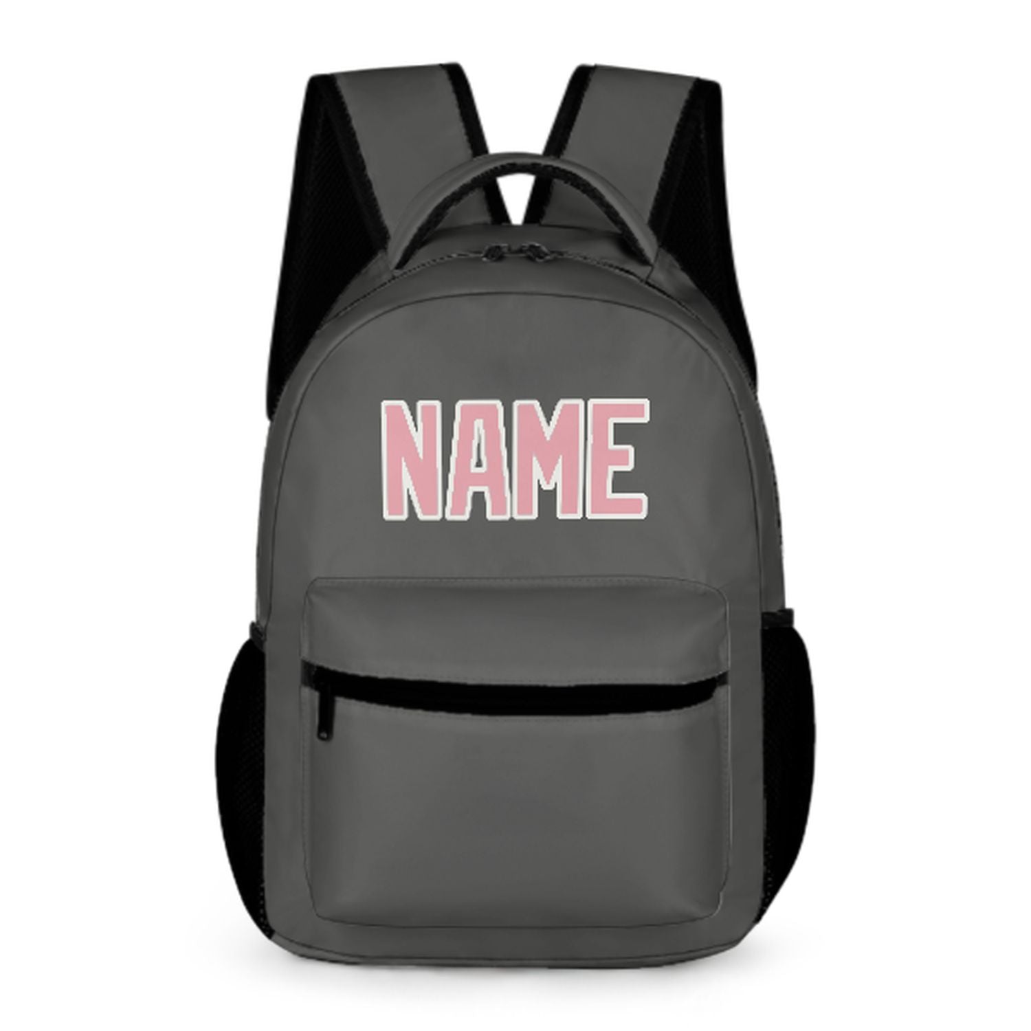 Maßgeschneidertes Dunkelgrau Rosa Kinderrucksack