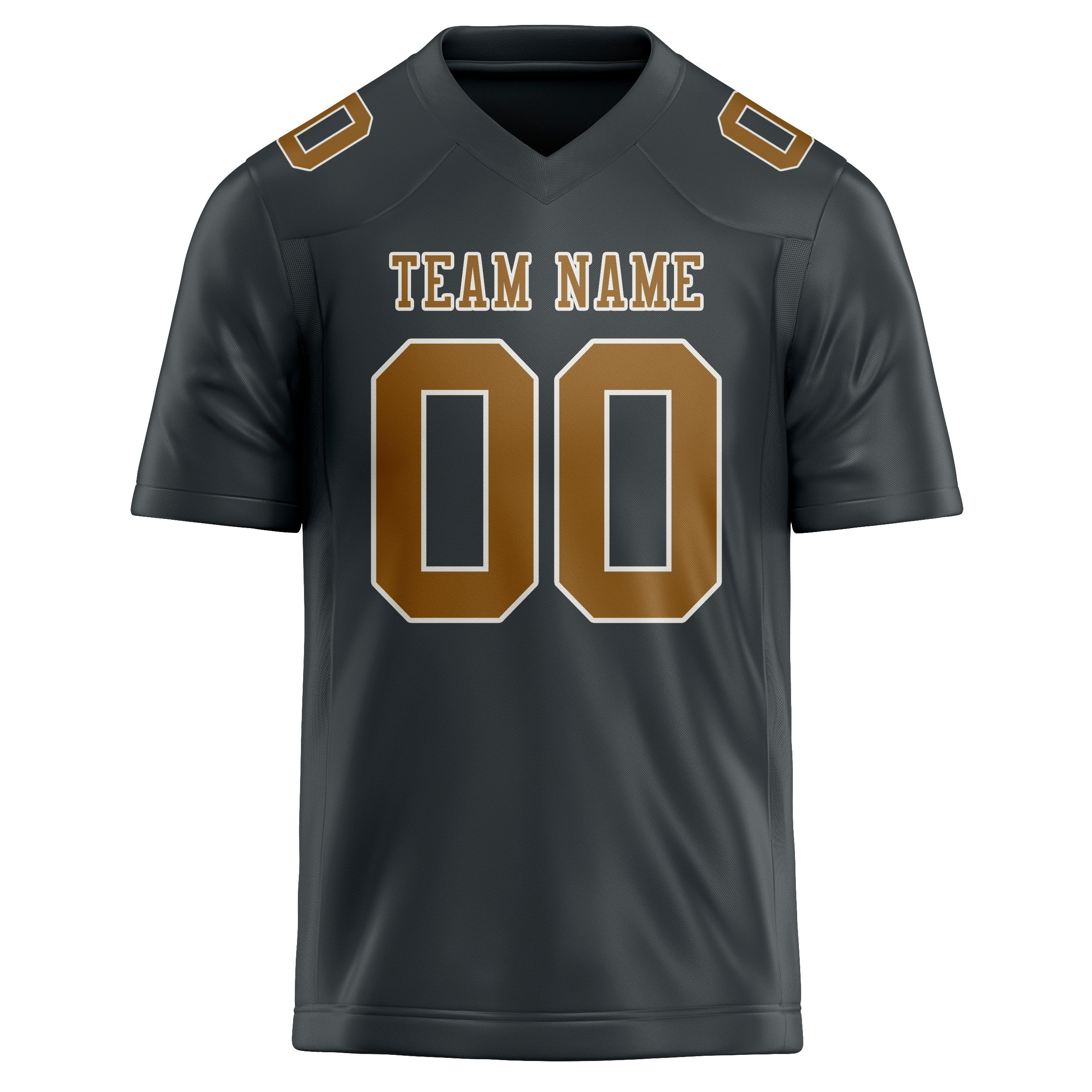 Maßgeschneidertes Professionelles Dunkelgrau Khaki Rugbytrikot