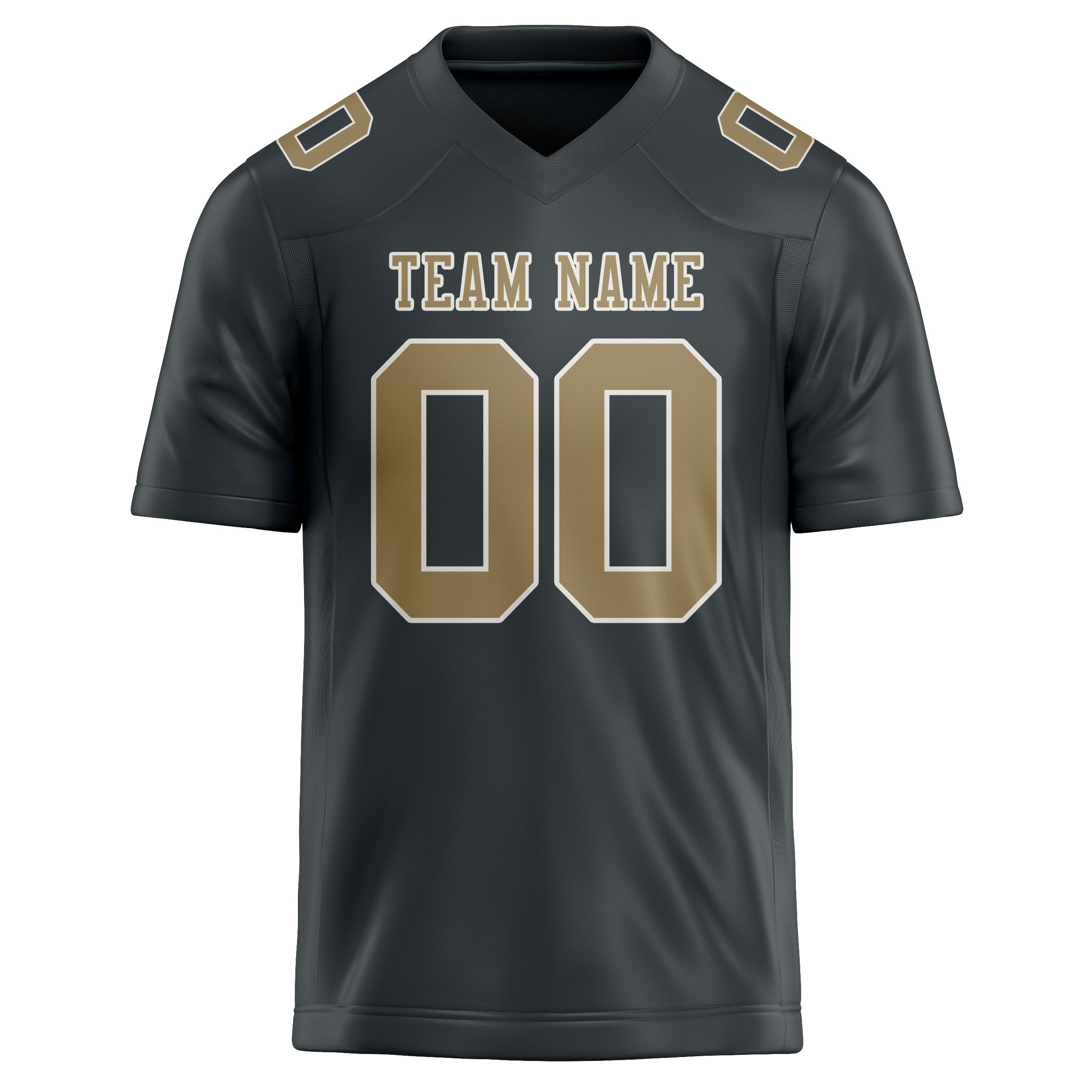 Maßgeschneidertes Professionelles Dunkelgrau Hellkhaki Rugbytrikot