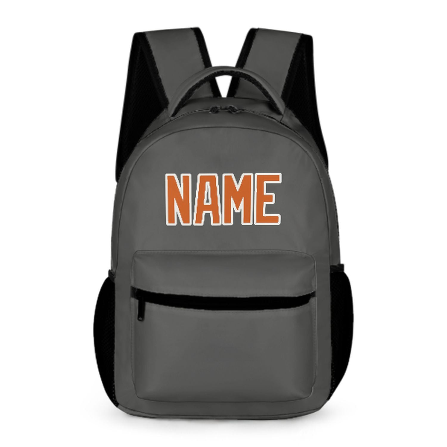 Maßgeschneidertes Dunkelgrau Orange Kinderrucksack