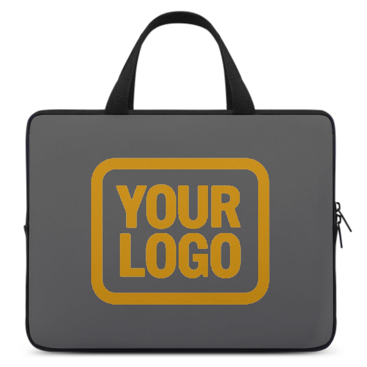 Maßgeschneidertes Dunkelgrau Yellow Laptop Tasche