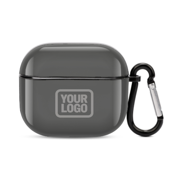 Maßgeschneidertes Dunkelgrau Grau AirPods-Hülle (3. Generation)