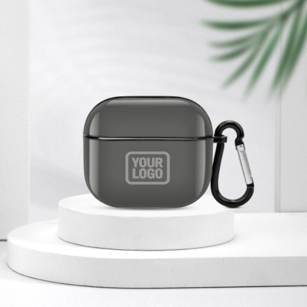 Maßgeschneidertes Dunkelgrau Grau AirPods-Hülle (3. Generation)