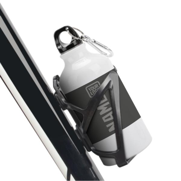 Maßgeschneidertes Dunkelgrau Grau Sportflasche